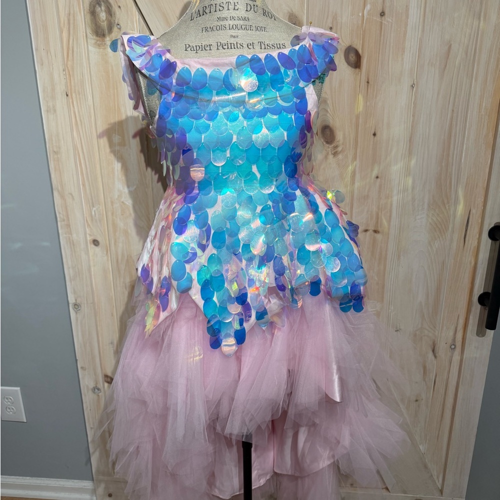 Sparkling Mermaid Kids Costume - Aqua and Pink